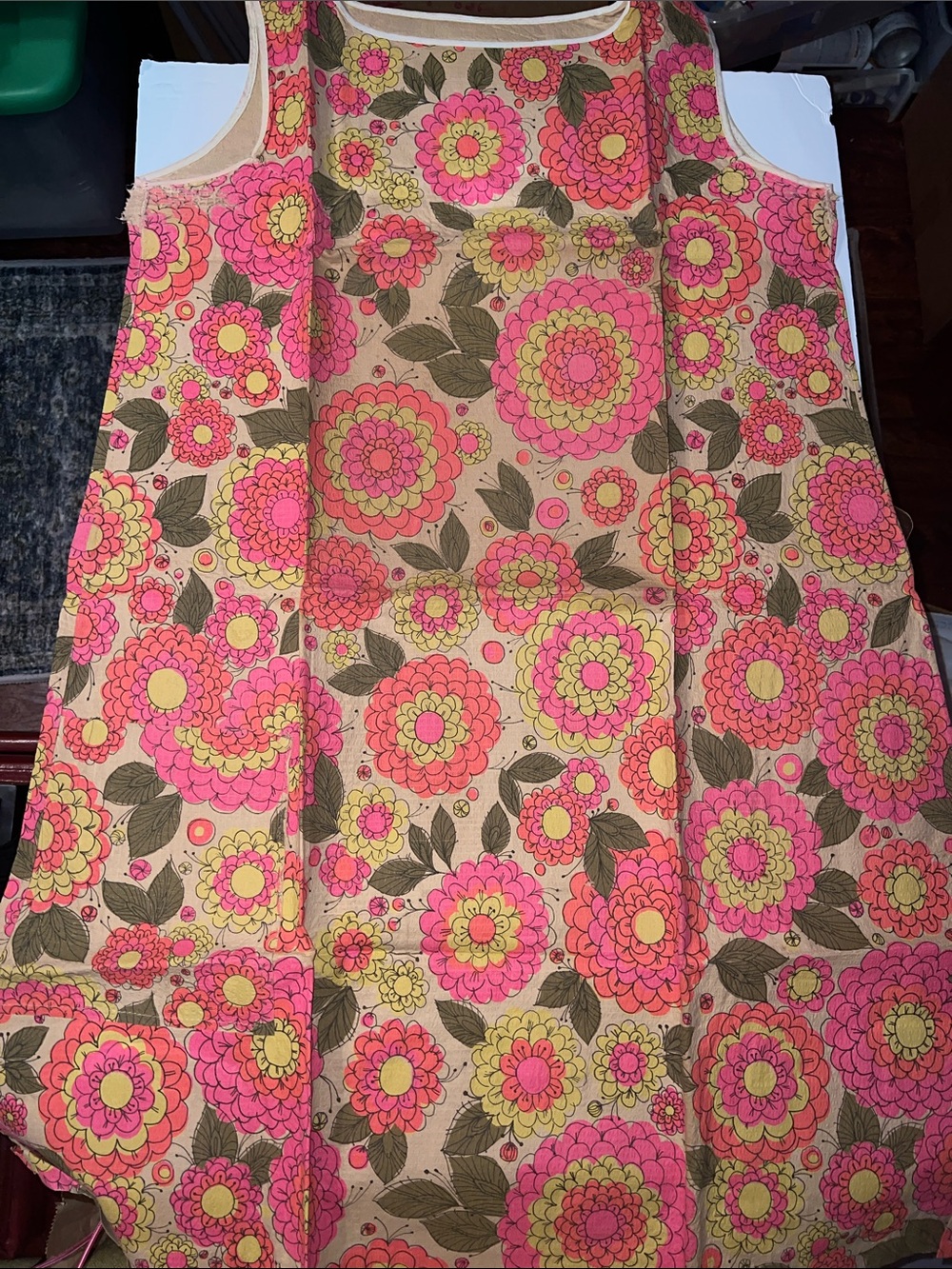 Vintage 1960s Hallmark Flower Fantasy Paper Dress Mod Pop Art